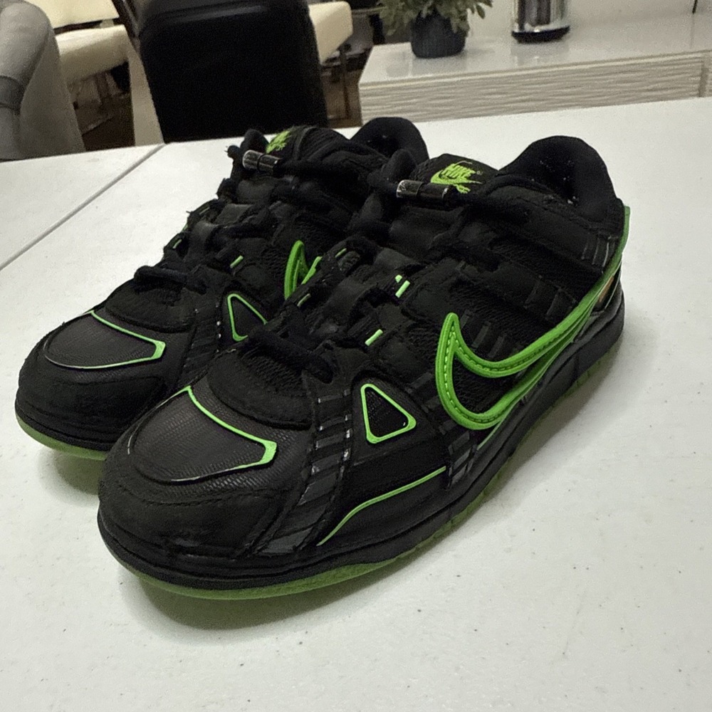 USED Nike Air  xOff-White Rubber Dunk Green Strike 2020 Kids virgil PS Sz 2Y Gw3